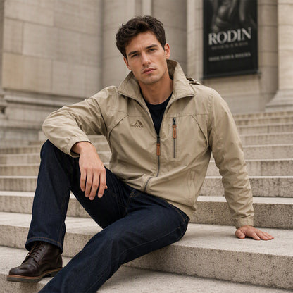 🌧️ Weather-Ready Utility | Men's Waterproof Windproof Multi-Pocket Jacket