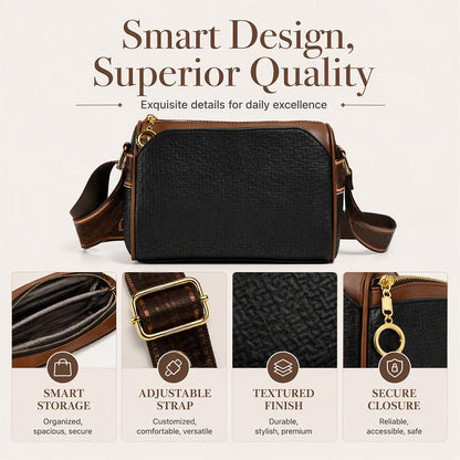 ⌛Limited-Time Offer-Stylish 3-Layer Diamond-Patterned Crossbody Bag
