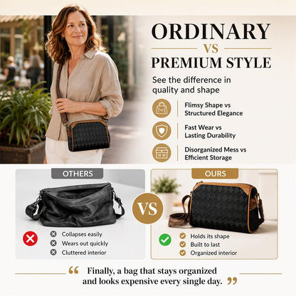 ⌛Limited-Time Offer-Stylish 3-Layer Diamond-Patterned Crossbody Bag