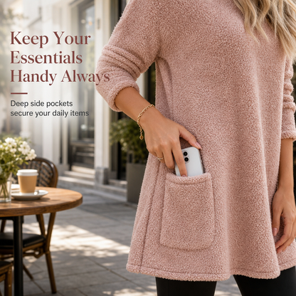 🍂Limited-Time Offer ☁️Women's Warm Crew Neck Long Sleeve Top