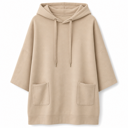 Women's Casual Solid Color Hooded Sweatshirt
