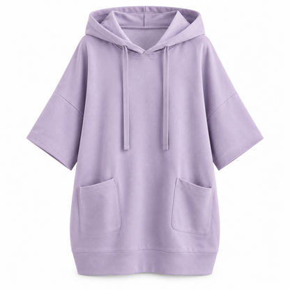 Women's Casual Solid Color Hooded Sweatshirt