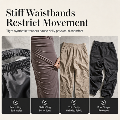 ✨ Easy Everyday Comfort | Women's Ribbed High-Waisted Drawstring Wide-Leg Pants