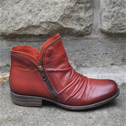 👢 Easy On, Polished Look | Women’s Side-Zip PU Boots