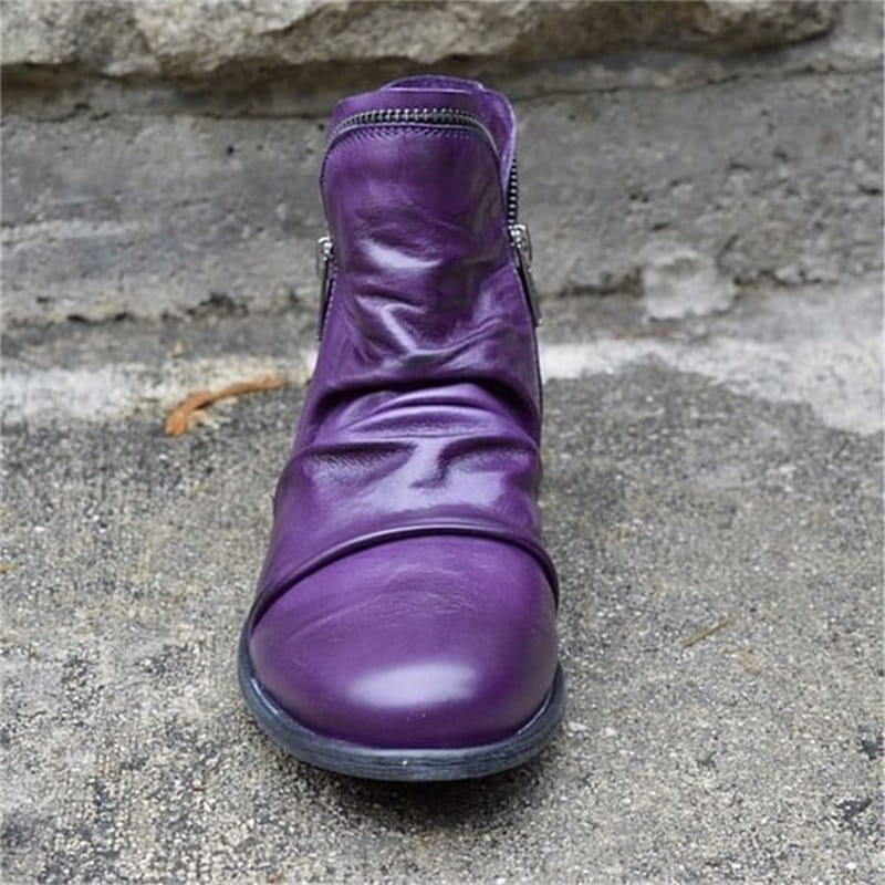 👢 Easy On, Polished Look | Women’s Side-Zip PU Boots