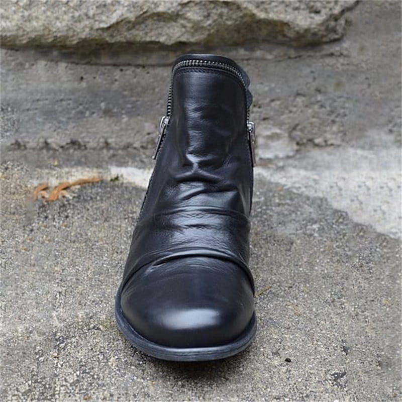👢 Easy On, Polished Look | Women’s Side-Zip PU Boots