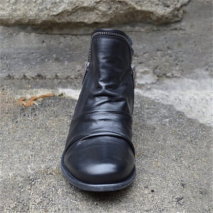 👢 Easy On, Polished Look | Women’s Side-Zip PU Boots
