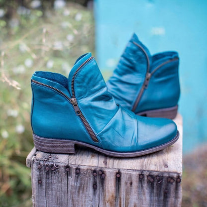 👢 Easy On, Polished Look | Women’s Side-Zip PU Boots