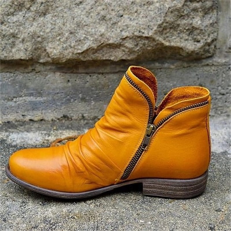 👢 Easy On, Polished Look | Women’s Side-Zip PU Boots