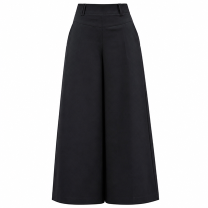 ✨ Polished Comfort | Women's High-Waisted Tailored Wide-Leg Pants with Flowy Drape