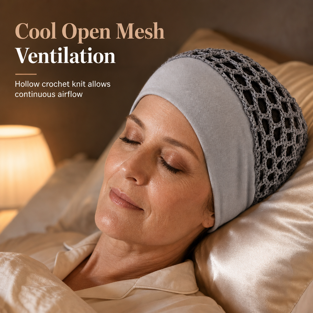 Elastic Breathable Wide Band Mesh Hair Net Cap Hollow Out Hair Cover