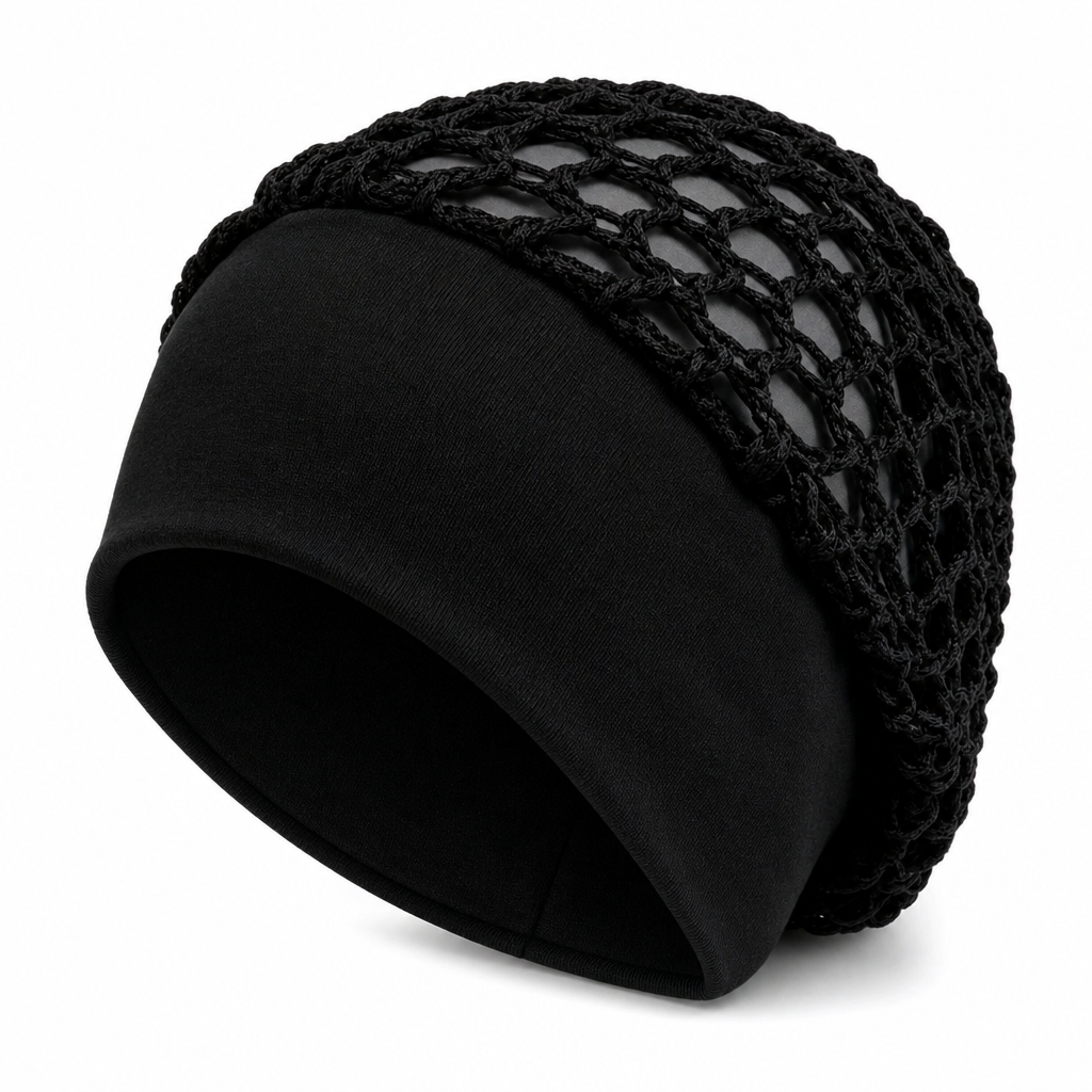 Elastic Breathable Wide Band Mesh Hair Net Cap Hollow Out Hair Cover