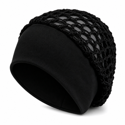 Elastic Breathable Wide Band Mesh Hair Net Cap Hollow Out Hair Cover