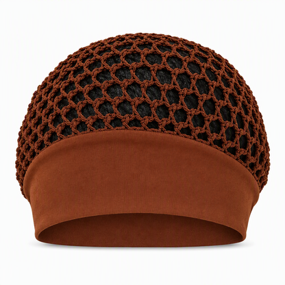 Elastic Breathable Wide Band Mesh Hair Net Cap Hollow Out Hair Cover