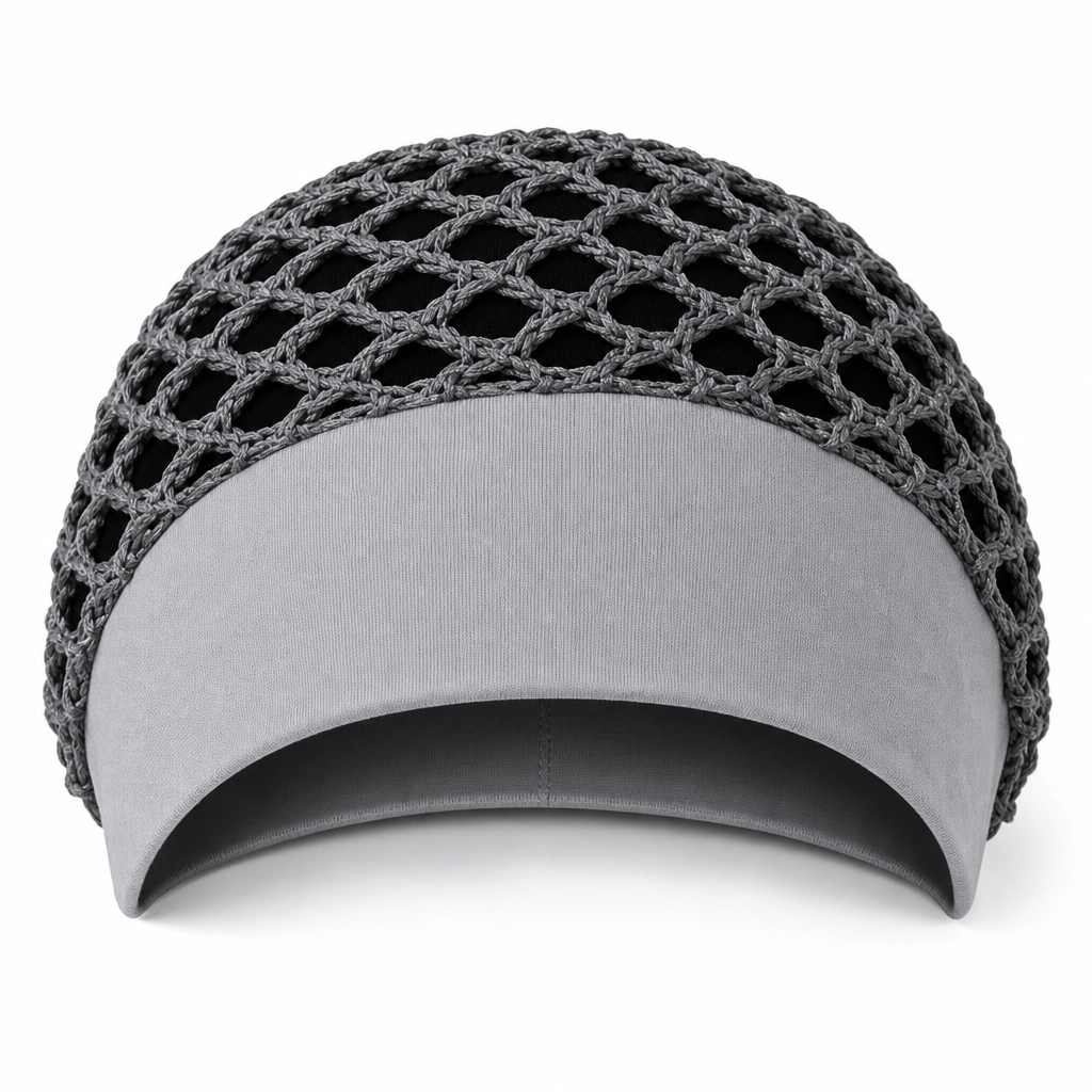 Elastic Breathable Wide Band Mesh Hair Net Cap Hollow Out Hair Cover