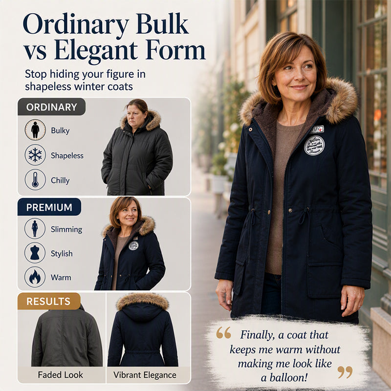 ❄️ Cozy Winter Coverage | Women's Warm-Lined Hooded Parka Jacket