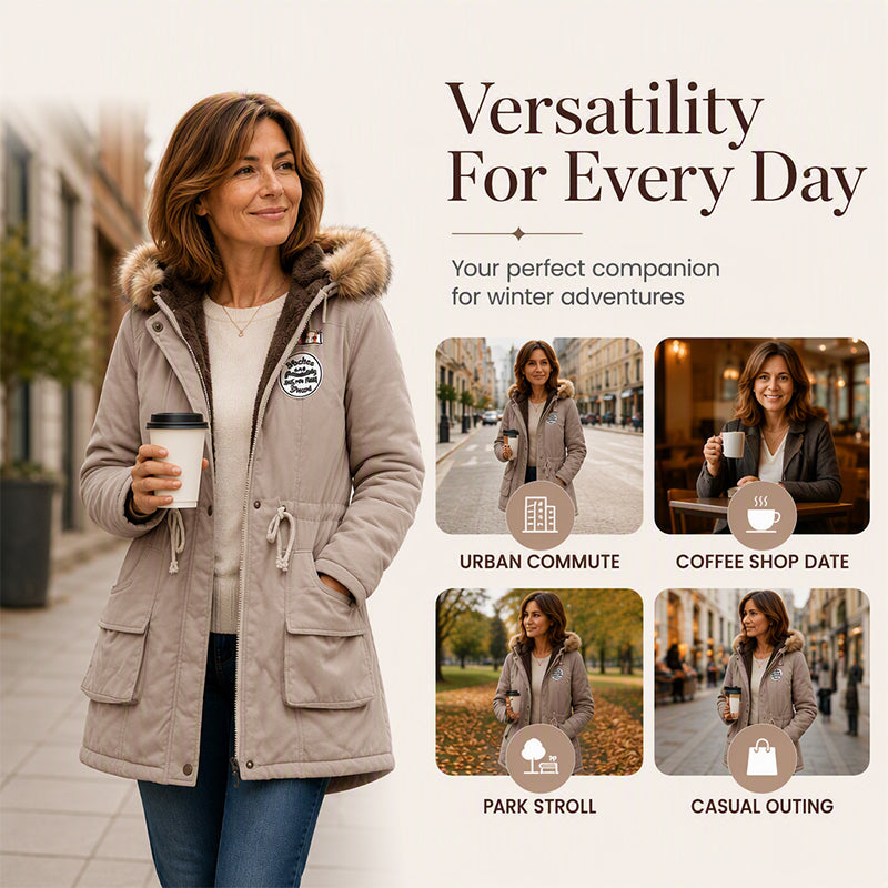 ❄️ Cozy Winter Coverage | Women's Warm-Lined Hooded Parka Jacket