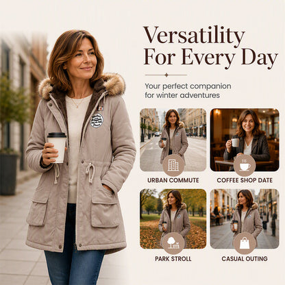 ❄️ Cozy Winter Coverage | Women's Warm-Lined Hooded Parka Jacket