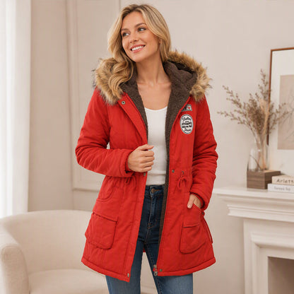 ❄️ Cozy Winter Coverage | Women's Warm-Lined Hooded Parka Jacket