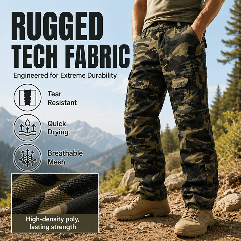 Men's Multi-Pocket Camouflage Cargo Pants
