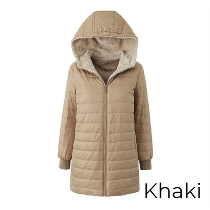 ⌛Limited-Time Offer-Women's Quilted Hooded Warm Winter Coat with Zipper