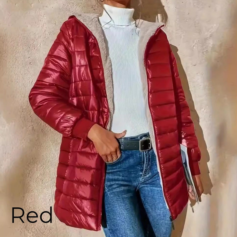 ⌛Limited-Time Offer-Women's Quilted Hooded Warm Winter Coat with Zipper
