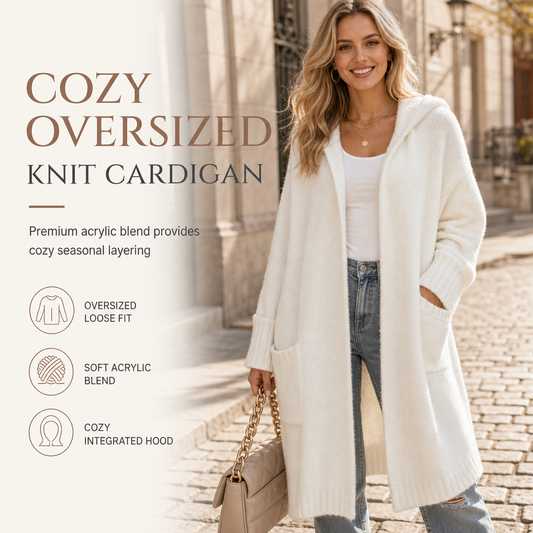 👚⌛Limited-Time Offer-✨Women's Long Hooded Knit Cardigan✨𝘉𝘶𝘺 𝘢𝘯𝘺 2 𝘢𝘯𝘥 𝘨𝘦𝘵 𝘢𝘯 𝘦𝘹𝘵𝘳𝘢 8% 𝘥𝘪𝘴𝘤𝘰𝘶𝘯𝘵