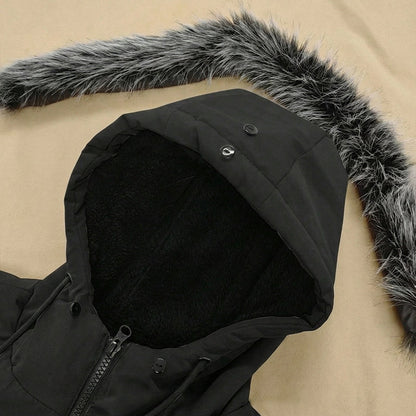 ❄️ Built for Cold Days | Men's Windproof Hooded Thermal Mid-Length Parka Jacket ⚡ Free Shipping