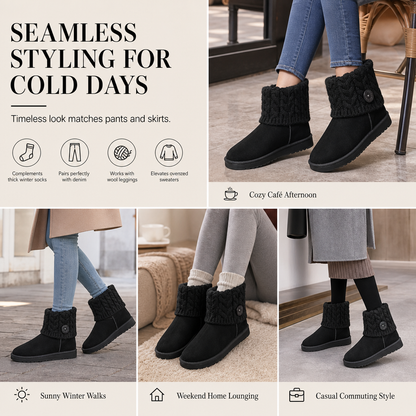 Women's Winter Mid Calf Snow Boots