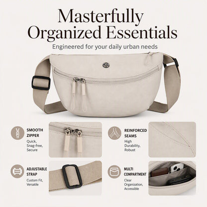 🌙 Minimal Shape, Easy Everyday Carry | Women's Half-Moon Crossbody Bag