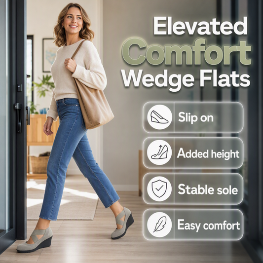 ⌛Limited-Time Offer-Women's Wedge Flats Slip On Comfort Shoes