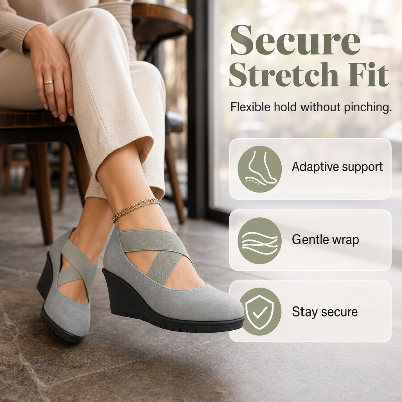 ⌛Limited-Time Offer-Women's Wedge Flats Slip On Comfort Shoes