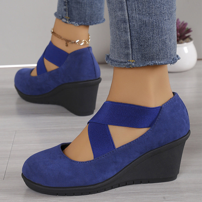 ⌛Limited-Time Offer-Women's Wedge Flats Slip On Comfort Shoes