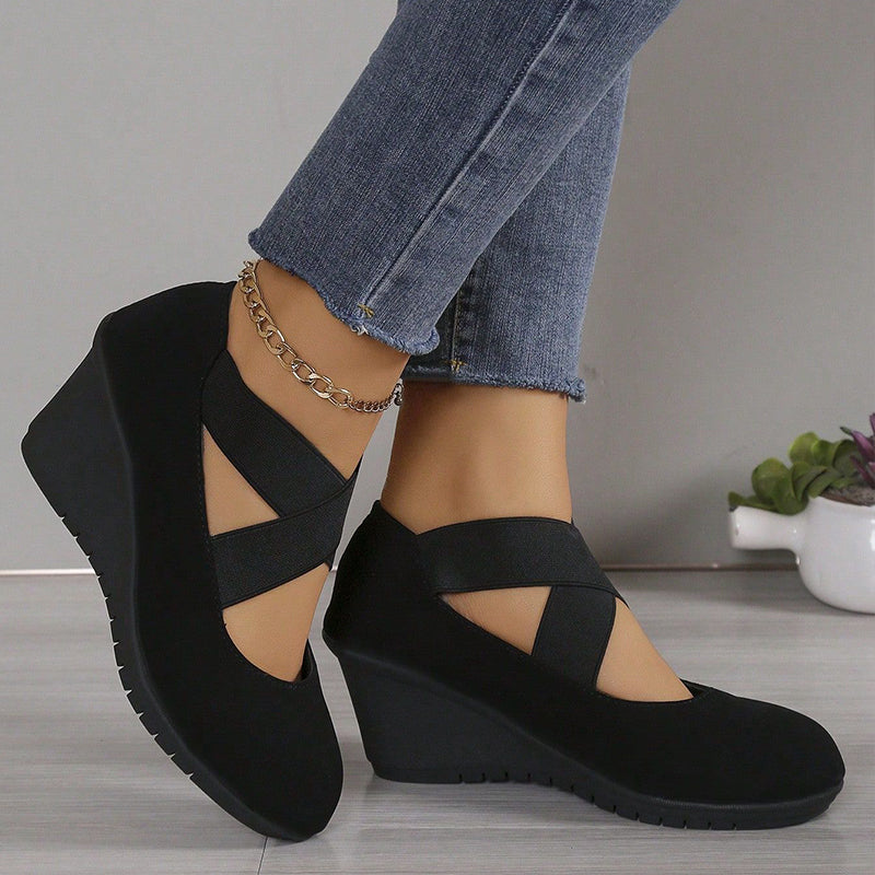 ⌛Limited-Time Offer-Women's Wedge Flats Slip On Comfort Shoes
