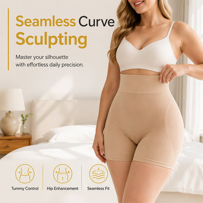 💖 Smooth & Shape | Women's High-Waisted Tummy-Control Padded Shapewear Shorts