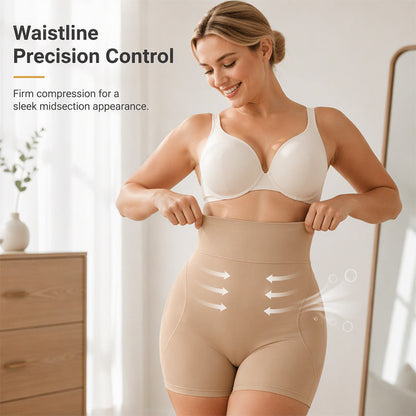 💖 Smooth & Shape | Women's High-Waisted Tummy-Control Padded Shapewear Shorts