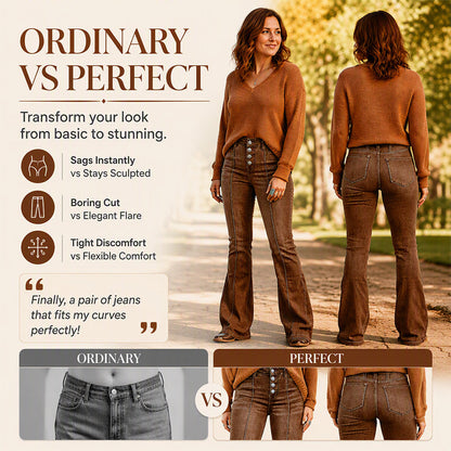 👖 Flattering Denim | Women's High-Waisted Stretch Flare Jeans