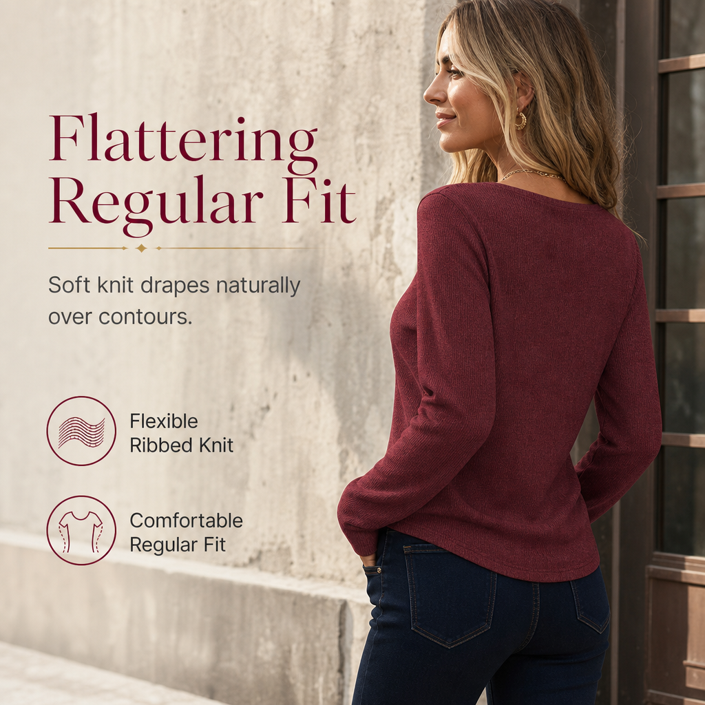 Women's Layered Look Plaid Knit Top
