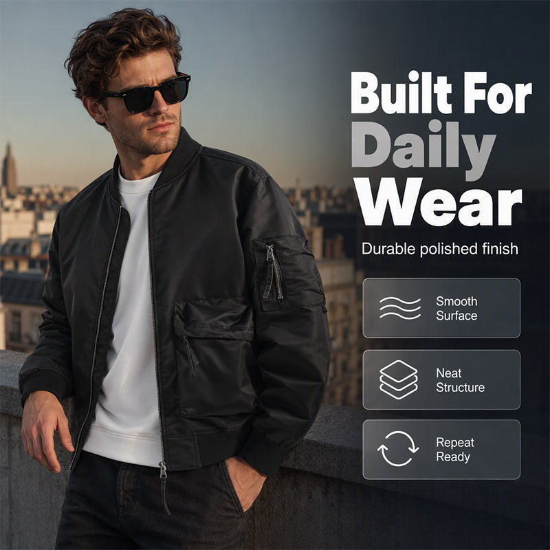 🧥 Classic Bomber, Easy Layering | Men's Utility MA-1 Jacket ⚡ Free Shipping