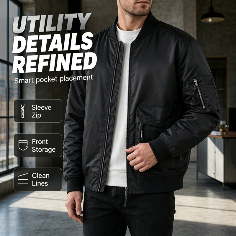 🧥 Classic Bomber, Easy Layering | Men's Utility MA-1 Jacket ⚡ Free Shipping