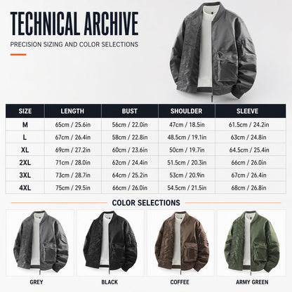 🧥 Classic Bomber, Easy Layering | Men's Utility MA-1 Jacket ⚡ Free Shipping