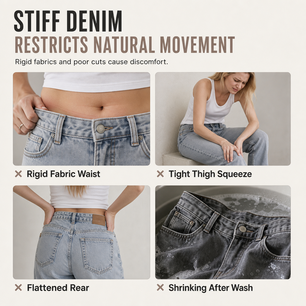 👖 Retro Denim Comfort | Women's High-Waisted Relaxed Straight-Leg Jeans with Vintage Wash