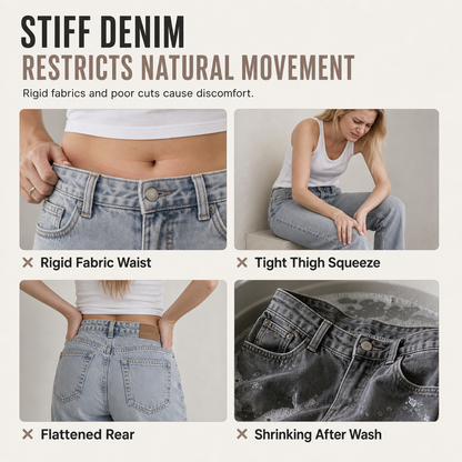 👖 Retro Denim Comfort | Women's High-Waisted Relaxed Straight-Leg Jeans with Vintage Wash
