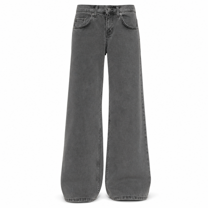 👖 Retro Denim Comfort | Women's High-Waisted Relaxed Straight-Leg Jeans with Vintage Wash