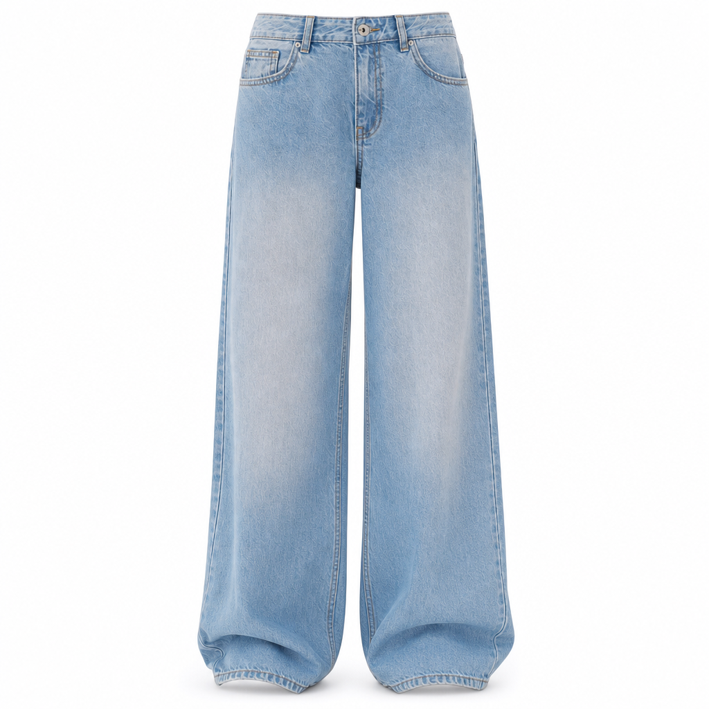 👖 Retro Denim Comfort | Women's High-Waisted Relaxed Straight-Leg Jeans with Vintage Wash