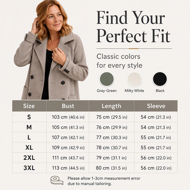 ⏳LAST DAY SALE 52% OFF!!🔥Women's Casual Double Breasted Lapel Coat🧥FREE SHIPPING🚚