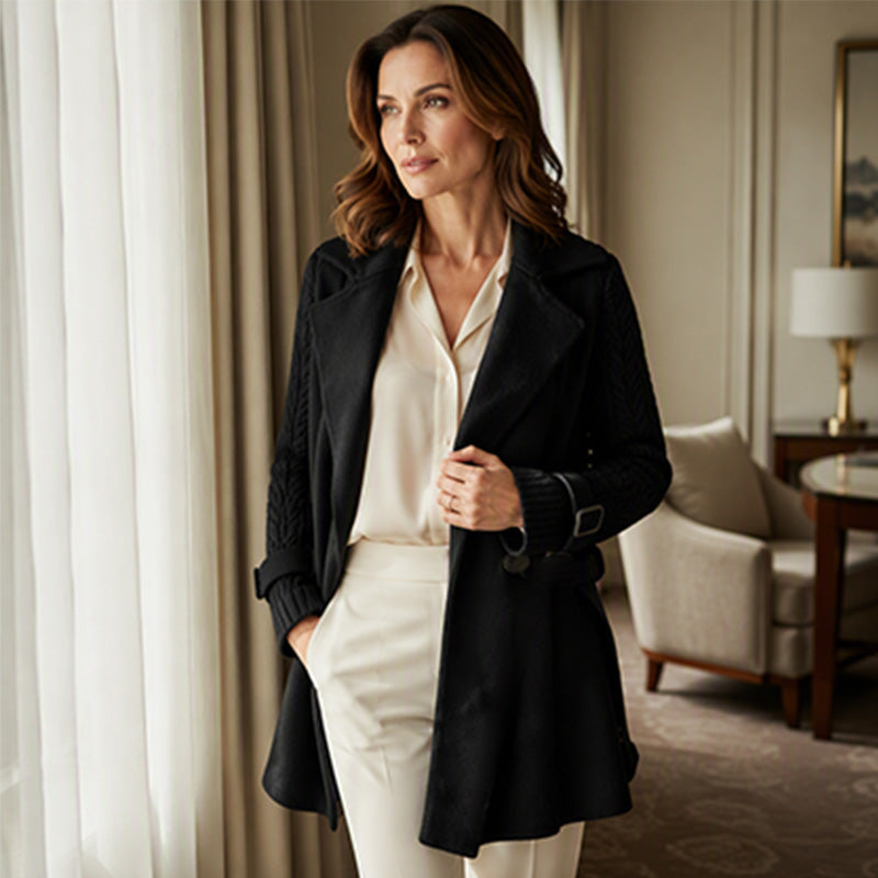 ⏳LAST DAY SALE 52% OFF!!🔥Women's Casual Double Breasted Lapel Coat🧥FREE SHIPPING🚚