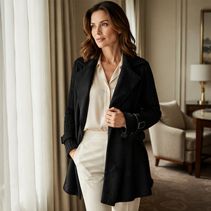 ⏳LAST DAY SALE 52% OFF!!🔥Women's Casual Double Breasted Lapel Coat🧥FREE SHIPPING🚚