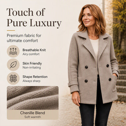 ⏳LAST DAY SALE 52% OFF!!🔥Women's Casual Double Breasted Lapel Coat🧥FREE SHIPPING🚚