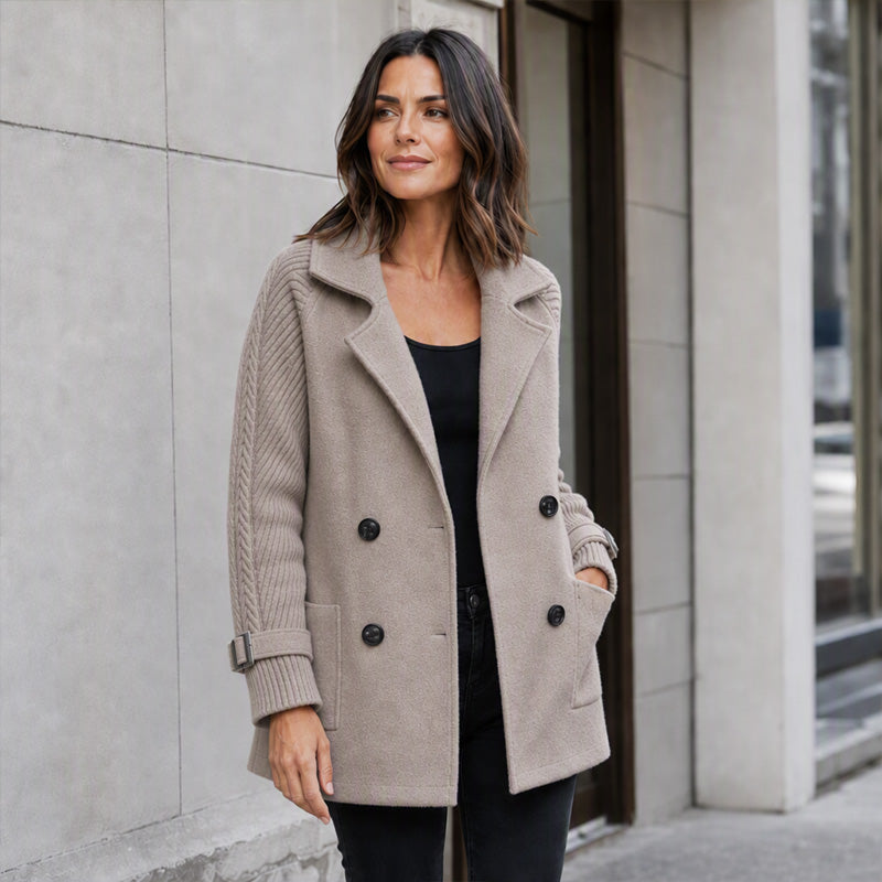 ⏳LAST DAY SALE 52% OFF!!🔥Women's Casual Double Breasted Lapel Coat🧥FREE SHIPPING🚚